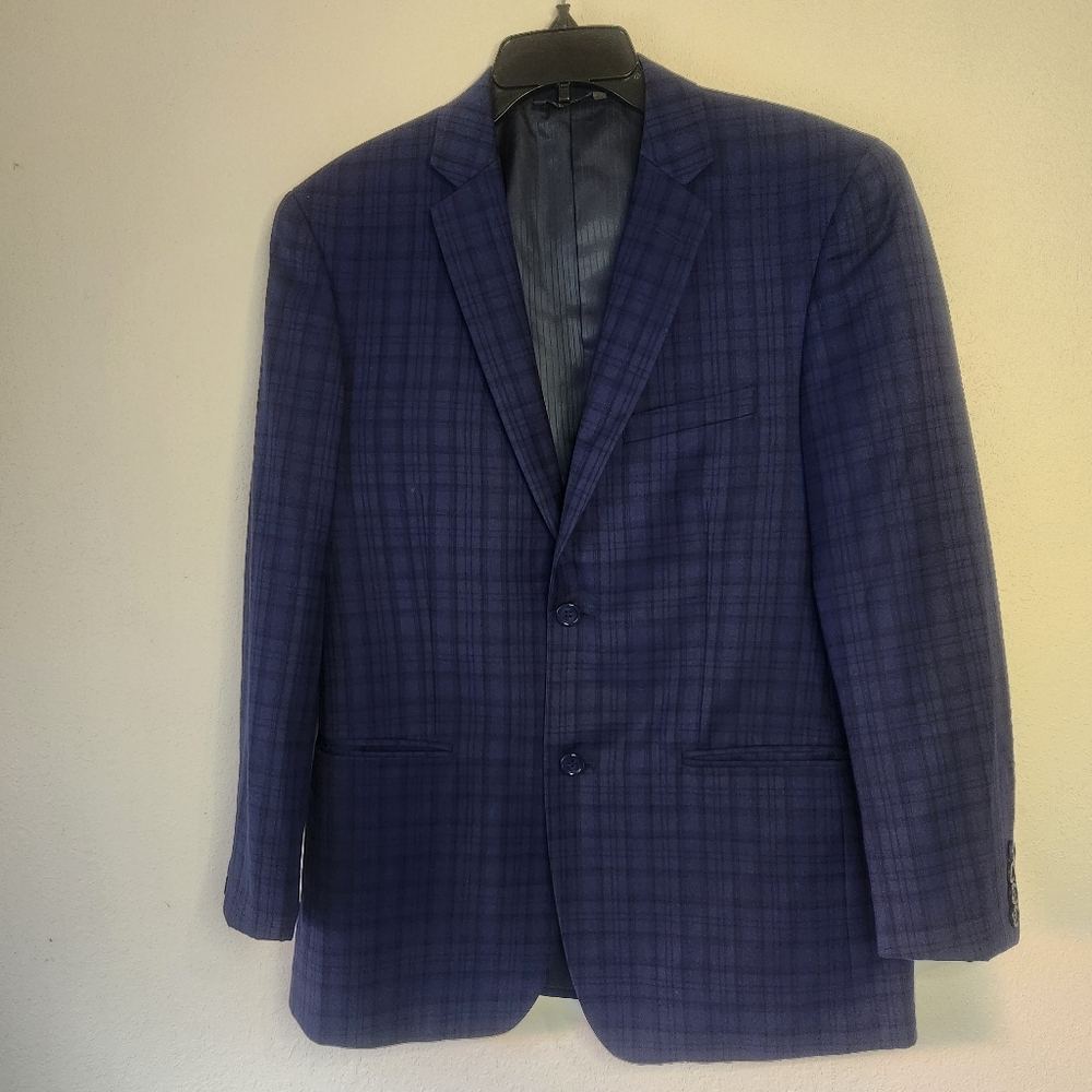Caravelli Navy Blue Slim Blazer 38R